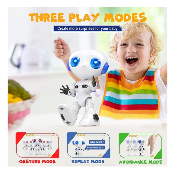 Space Robot Smart Robot Toy, 3 Control Modes, Flexible Joints - Picture 3 of 6